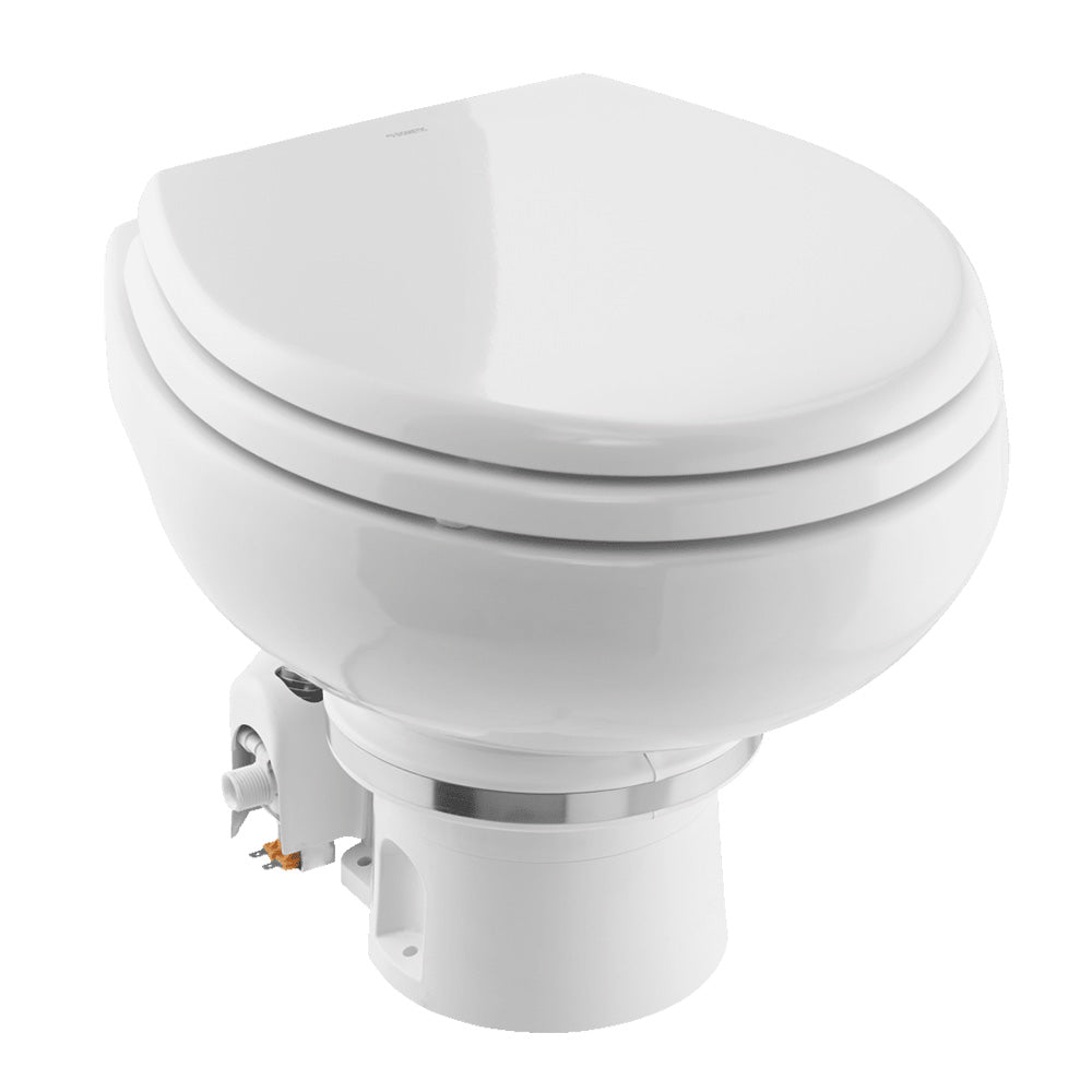 Dometic MasterFlush MF 7120 - White - Electric Macerating Toilet w/Orbit Base & Slow Close Seat - Freshwater - 12V 9610007270 — Quality Boat Parts