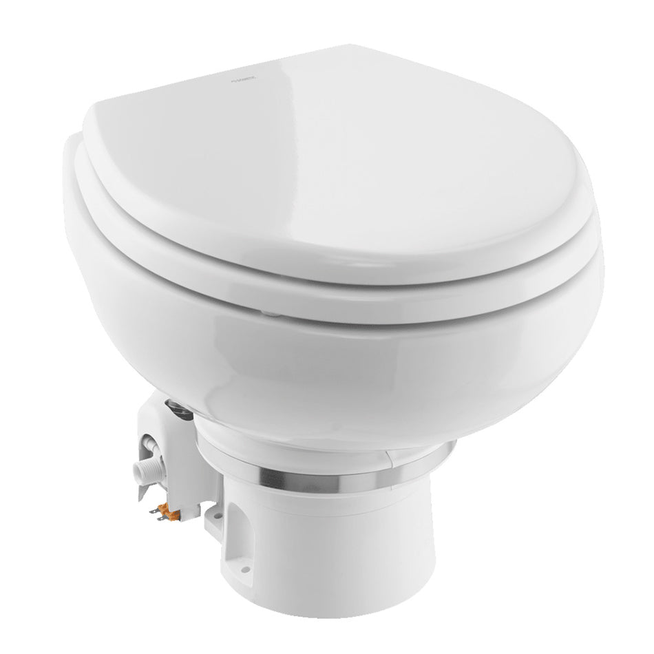 Dometic MasterFlush MF 7120 - White - Electric Macerating Toilet w/Orbit Base & Slow Close Seat - Freshwater - 12V 9610007270 — Quality Boat Parts