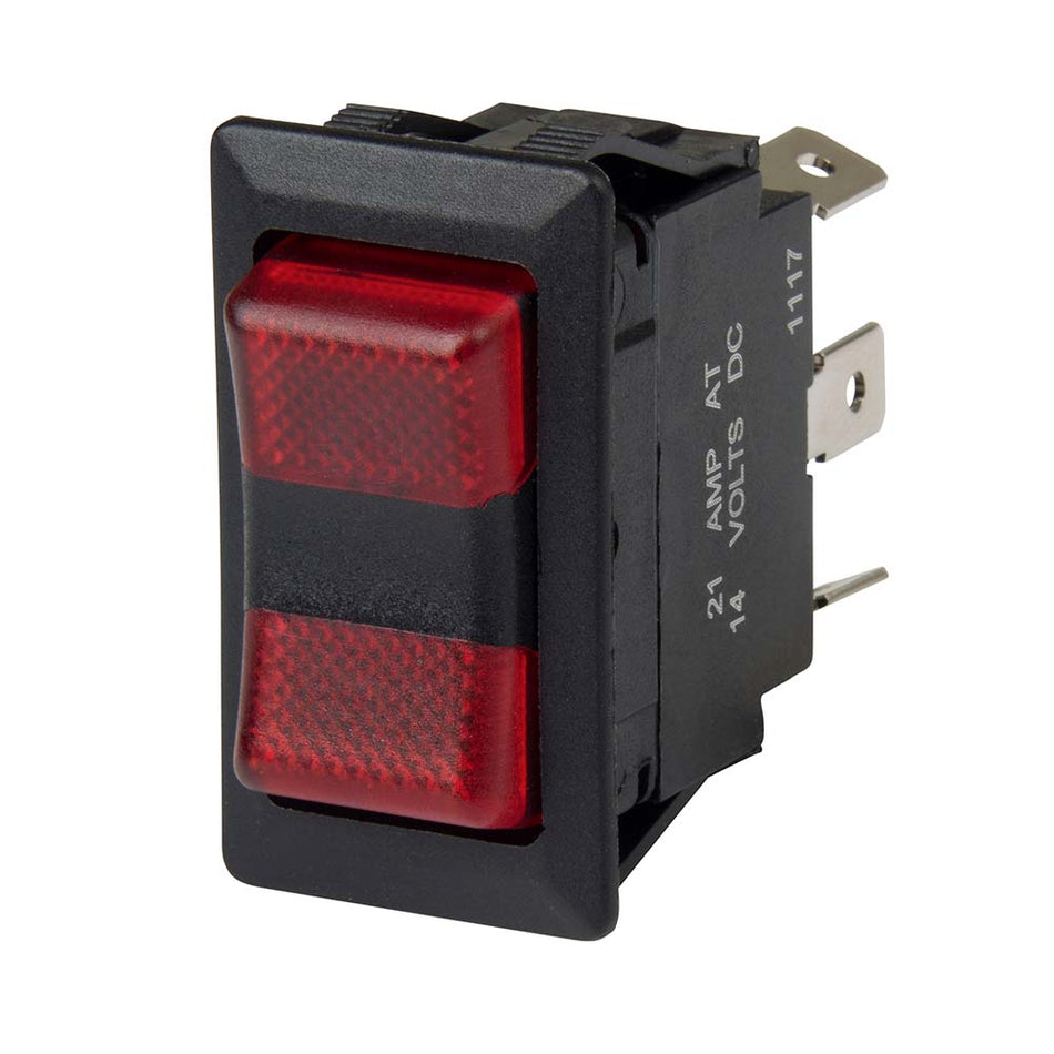 BEP SPDT Rocker Switch - 2-LEDs - 12V/24V - ON/OFF/ON 1001715 — Quality Boat Parts