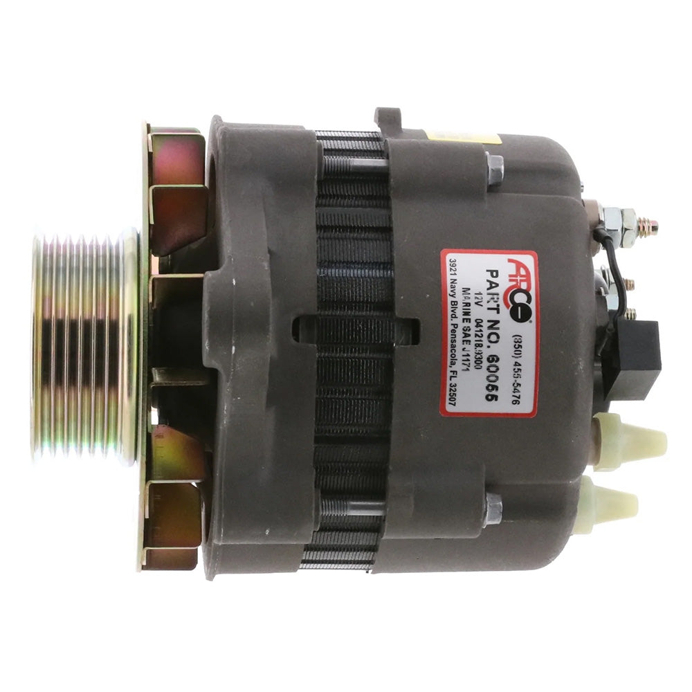 ARCO Marine Premium Replacement Alternator w/Multi-Groove Pulley - 12V 55A 60055 — Quality Boat Parts