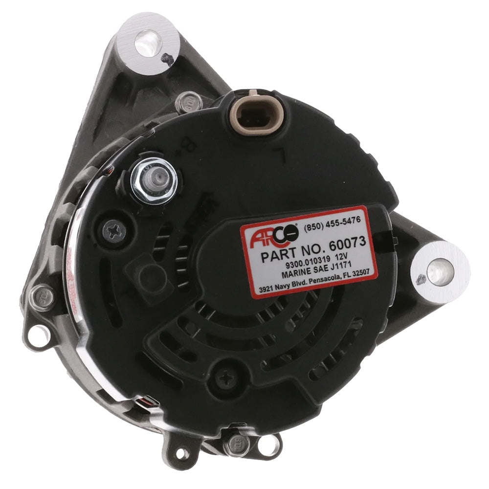 ARCO Marine Premium Replacement Inboard Alternator w/55mm Multi-Groove Pulley - 12V 65A 60073 — Quality Boat Parts