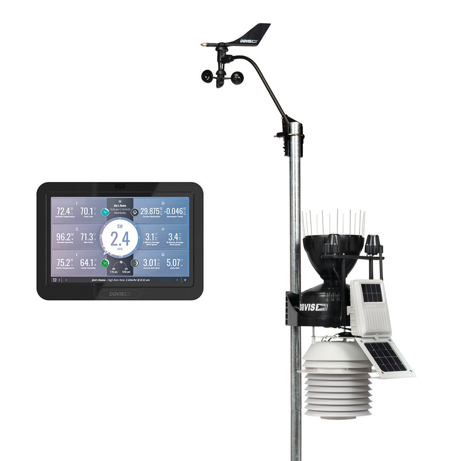 Davis Vantage Pro2 Wireless Weather Station w/WeatherLink Console, 24hr Fan Aspirated Radiation Shield, UV & Solar Sensors 6263 — Quality Boat Parts