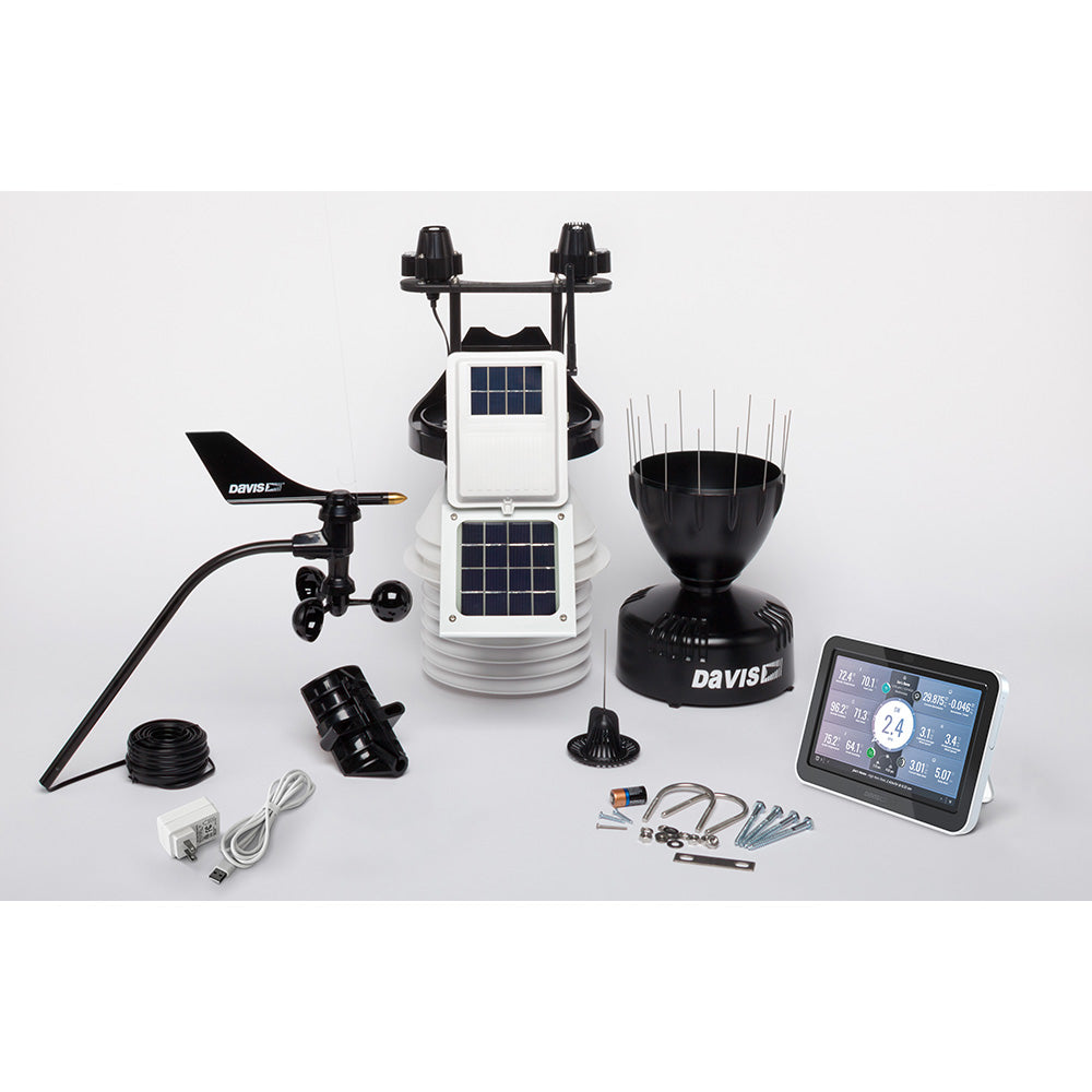 Davis Vantage Pro2 Wireless Weather Station w/WeatherLink Console, 24hr Fan Aspirated Radiation Shield, UV & Solar Sensors 6263 — Quality Boat Parts