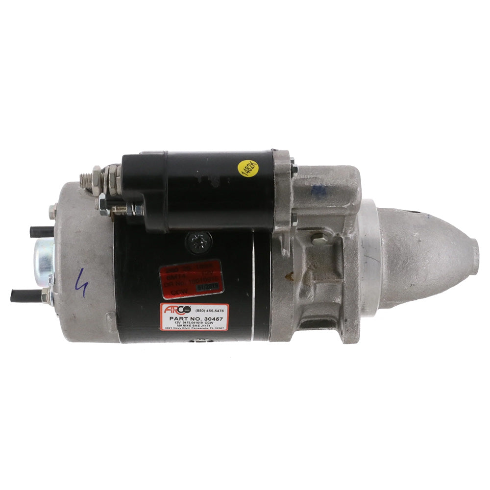 ARCO Marine Top Mount Inboard Starter - Counter Clockwise Rotation 30457 — Quality Boat Parts