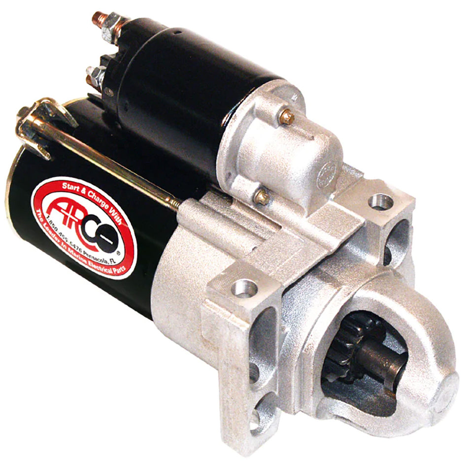 ARCO Marine Top Mount Inboard Starter w/Gear Reduction - Counter Clockwise Rotation 30462 — Quality Boat Parts