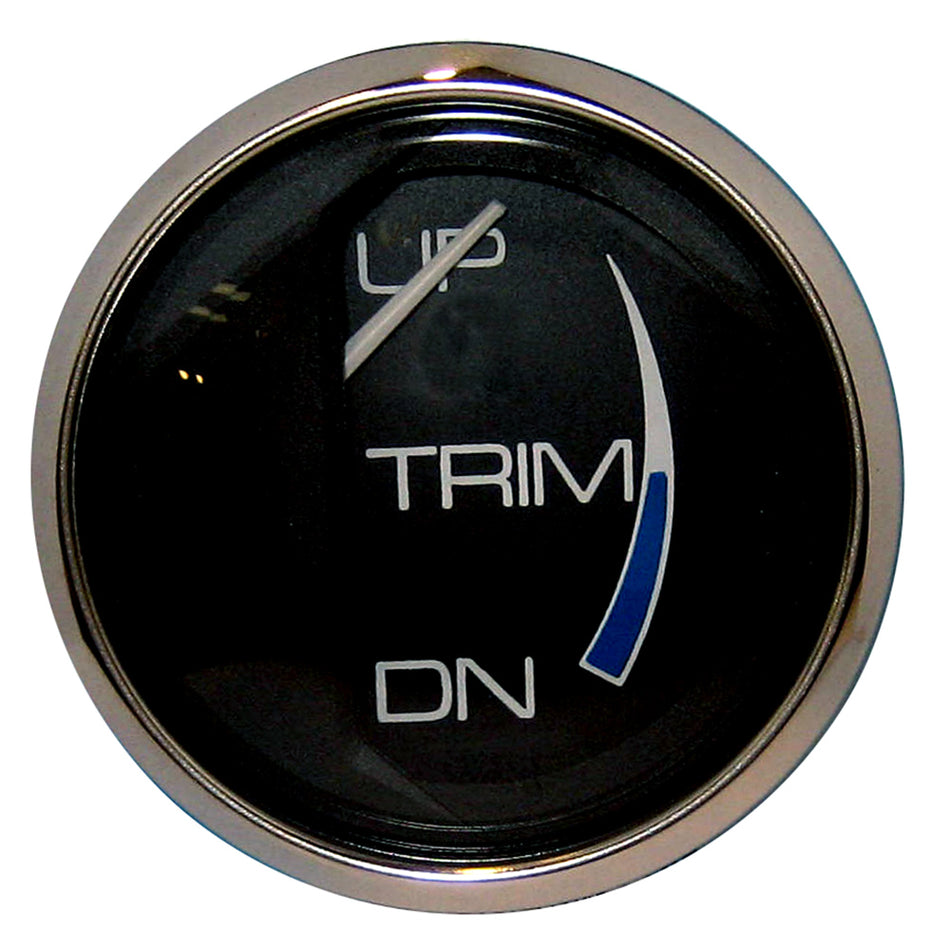 Faria Chesapeake Black 2" Trim Gauge (Mercury / Mariner / Mercruiser / Volvo DP / Yamaha '01 and newer) 13707 — Quality Boat Parts