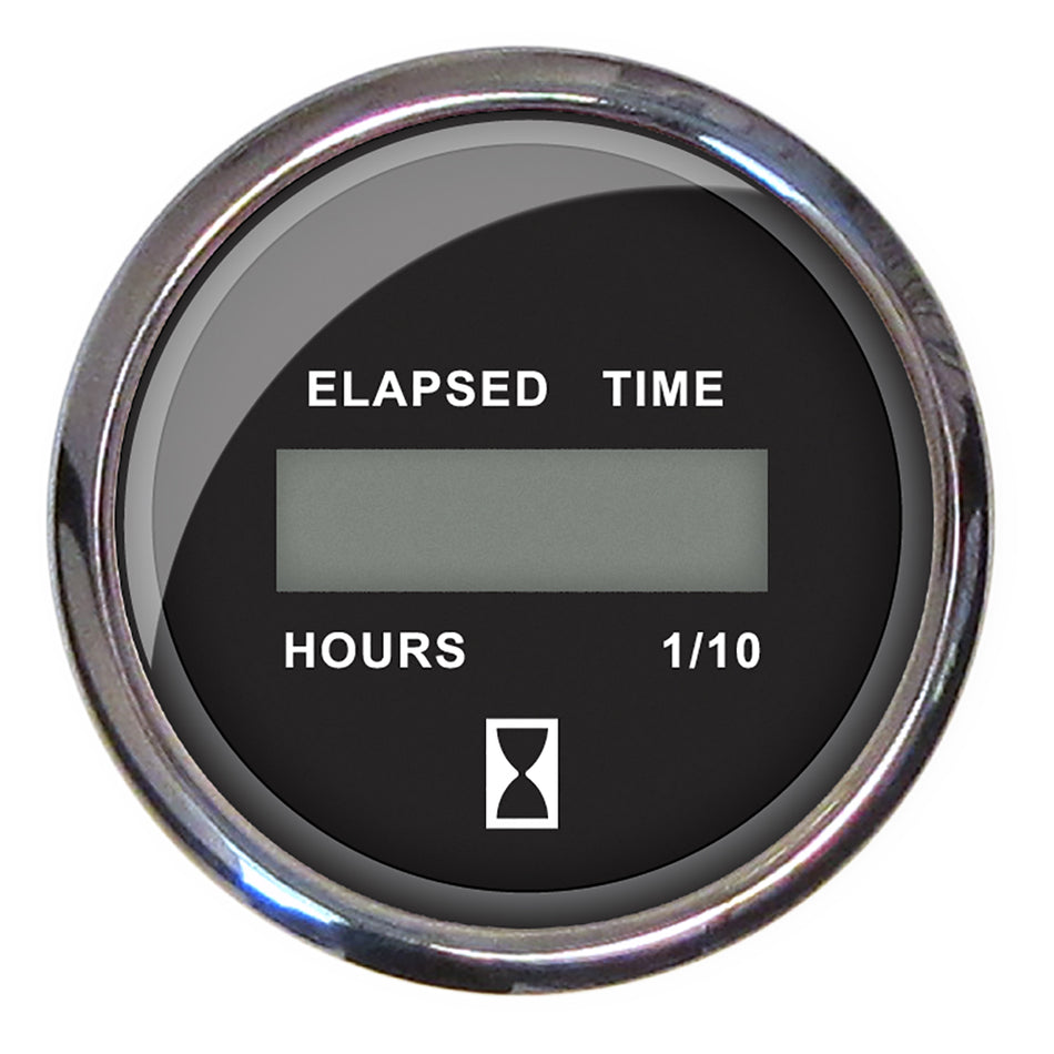 Faria Chesapeake Black 2" Hourmeter (Digital) 13715 — Quality Boat Parts