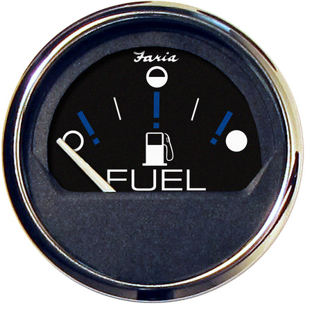 Faria Chesapeake Black 2" Fuel Level Gauge (Metric) 13721 — Quality Boat Parts