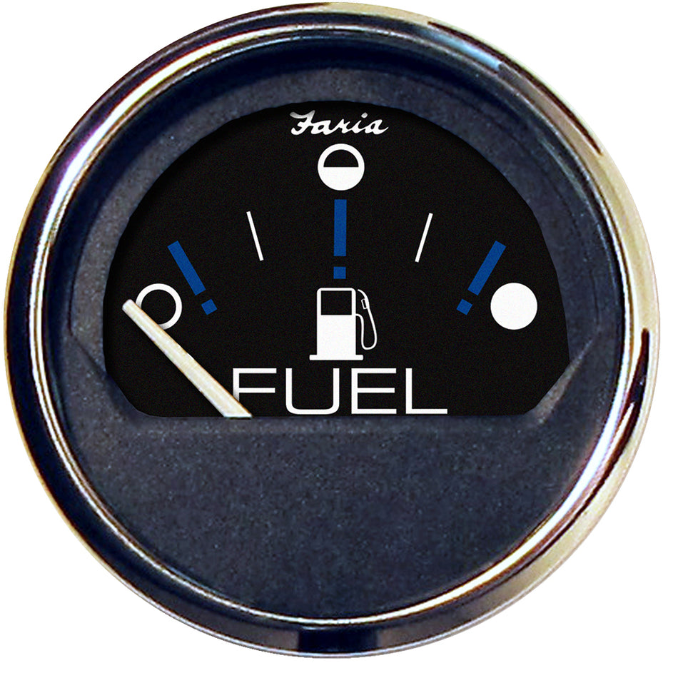 Faria Chesapeake Black 2" Fuel Level Gauge (Metric) 13721 — Quality Boat Parts