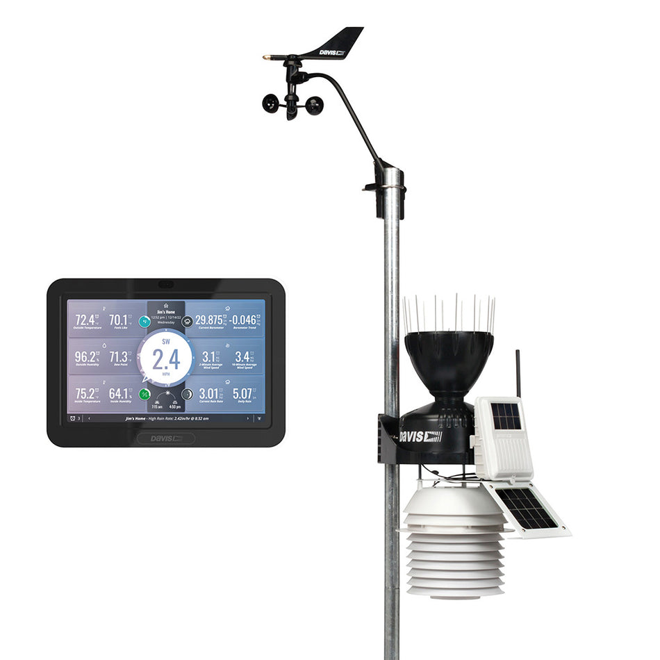 Davis Vantage Pro2 Wireless Weather Station w/WeatherLink Console & 24hr Fan Aspirated Radiation Shield 6253 — Quality Boat Parts