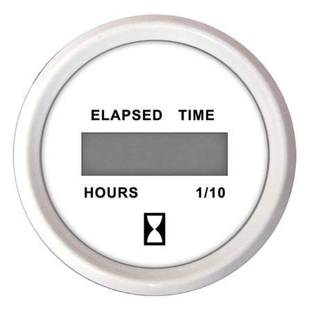 Faria Dress White 2" Hourmeter (Digital) 13130 — Quality Boat Parts