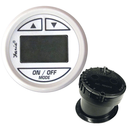 Faria Dress White 2" Depth Sounder w/In-Hull Transducer 13151 — Quality Boat Parts