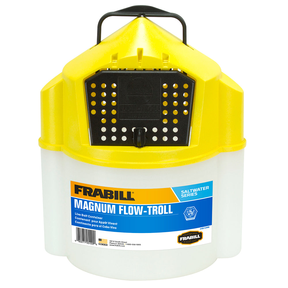 Frabill Magnum Flow Troll® Shrimp Bucket - 10 Quart 451205 — Quality Boat Parts