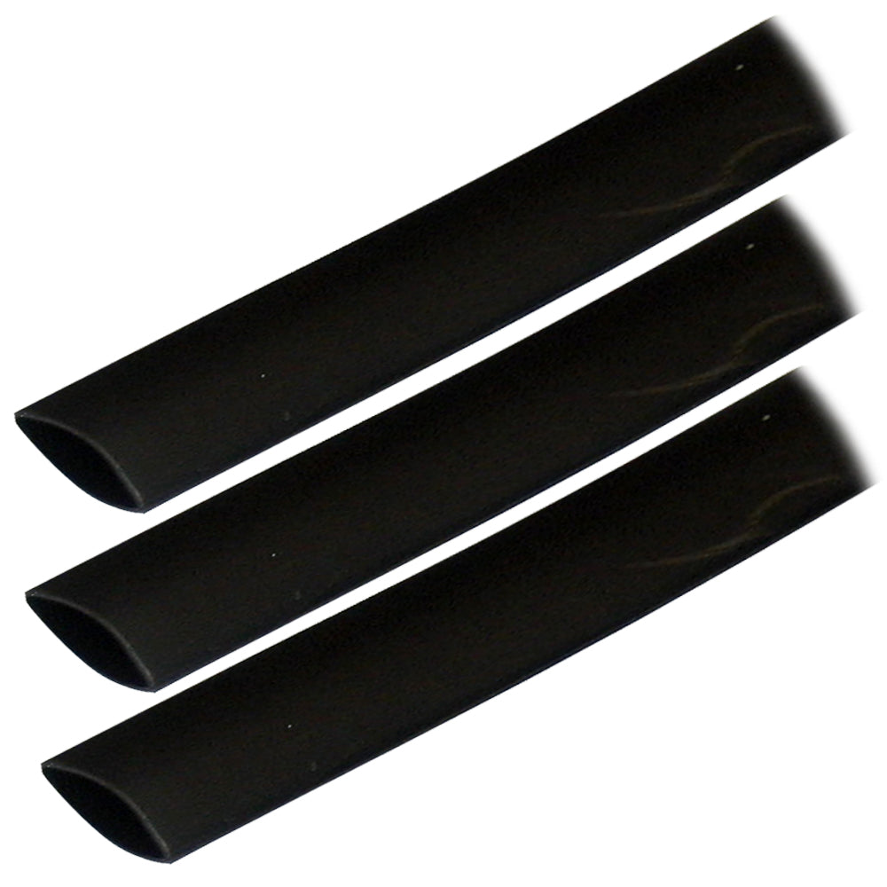 Ancor Adhesive Lined Heat Shrink Tubing (ALT) - 3/4" x 3" - 3-Pack - Black 306103 — Quality Boat Parts