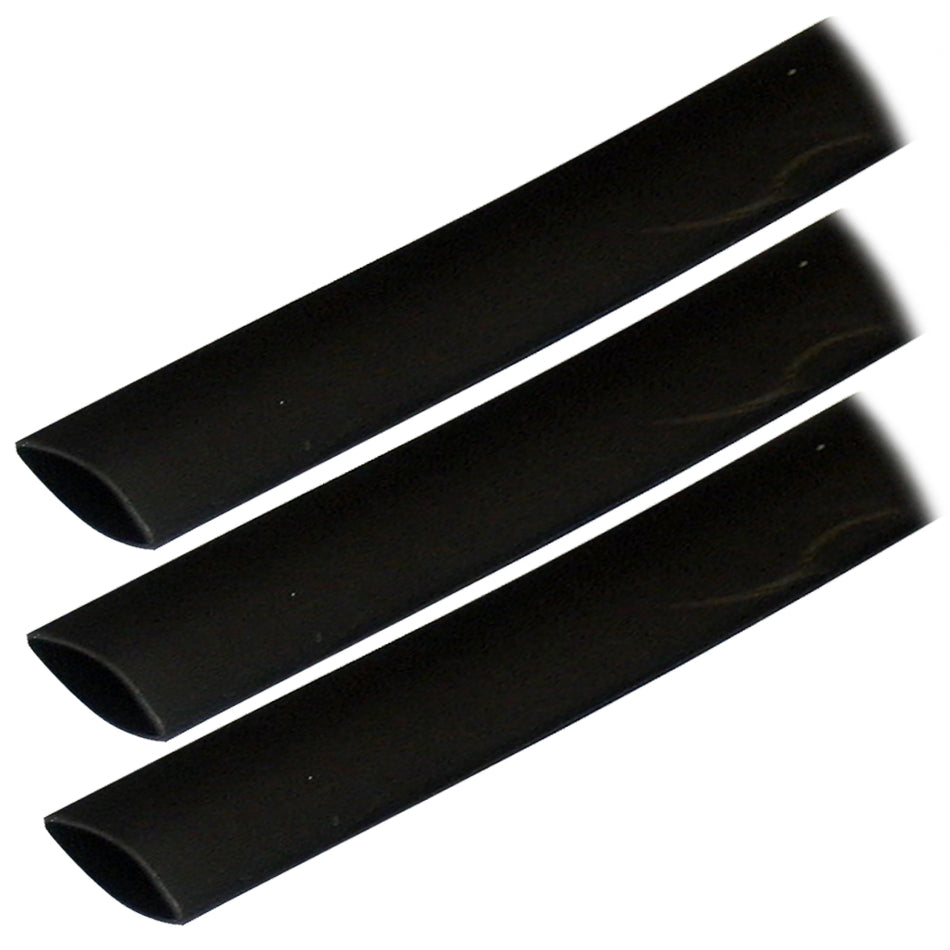 Ancor Adhesive Lined Heat Shrink Tubing (ALT) - 3/4" x 3" - 3-Pack - Black 306103 — Quality Boat Parts