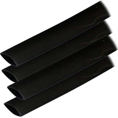 Ancor Adhesive Lined Heat Shrink Tubing (ALT) - 3/4" x 12" - 4-Pack - Black 306124 — Quality Boat Parts