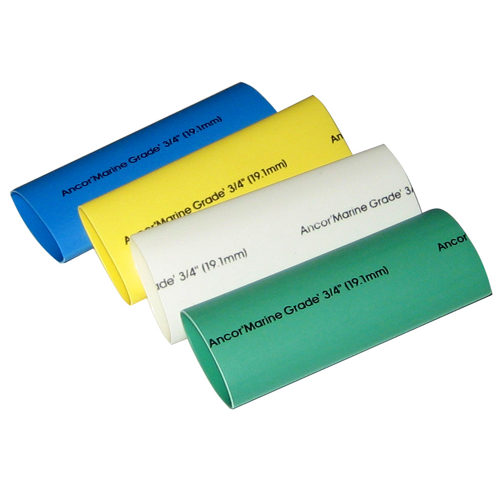 Ancor Adhesive Lined Heat Shrink Tubing - 4-Pack, 3", <18 AWG, Assorted Colors 306503 — Quality Boat Parts