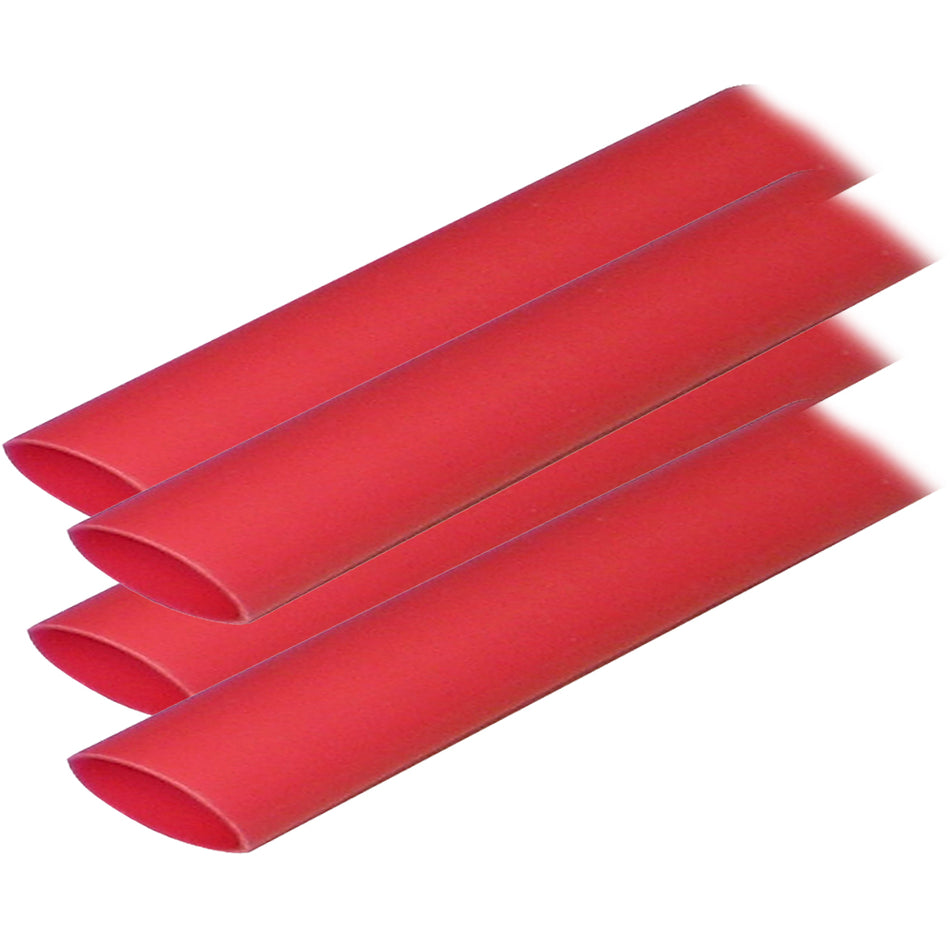 Ancor Adhesive Lined Heat Shrink Tubing (ALT) - 3/4" x 12" - 4-Pack - Red 306624 — Quality Boat Parts