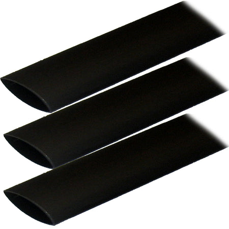 Ancor Adhesive Lined Heat Shrink Tubing (ALT) - 1" x 3" - 3-Pack - Black 307103 — Quality Boat Parts