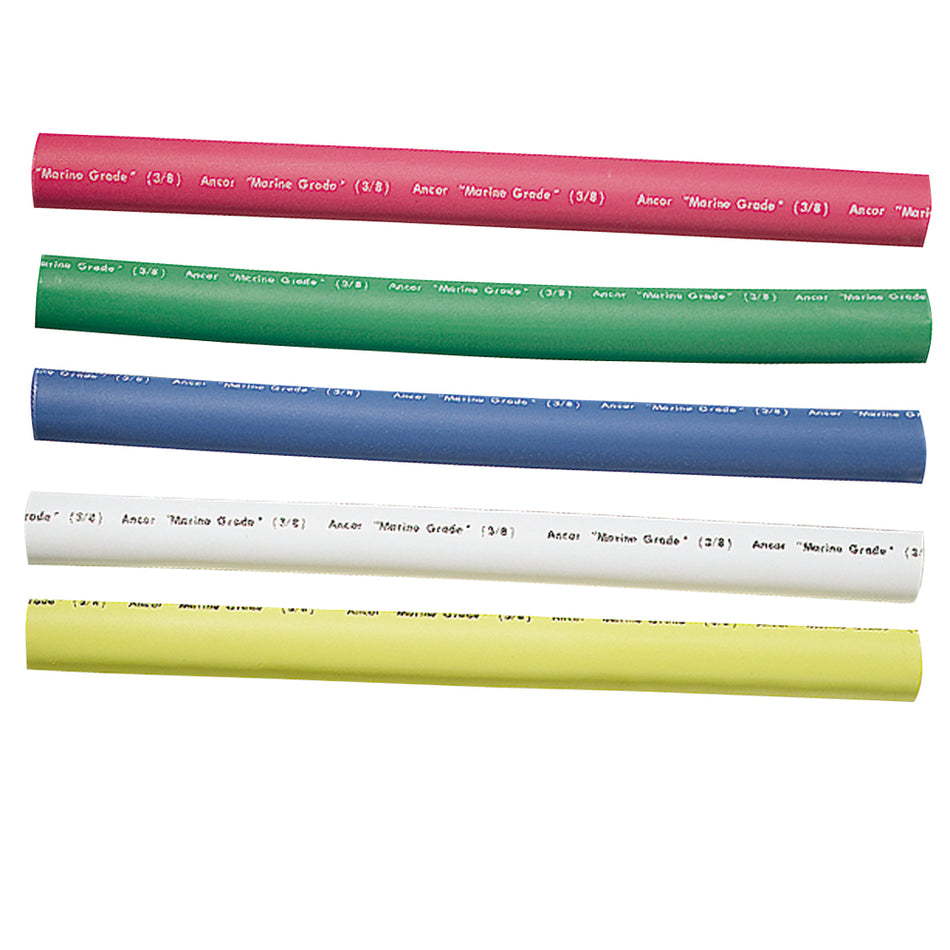 Ancor Adhesive Lined Heat Shrink Tubing - 5-Pack, 6", 12 to 8 AWG, Assorted Colors 304506 — Quality Boat Parts