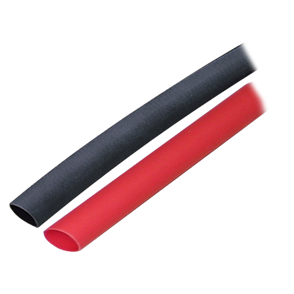 Ancor Adhesive Lined Heat Shrink Tubing (ALT) - 3/8" x 3" - 2-Pack - Black/Red 304602 — Quality Boat Parts