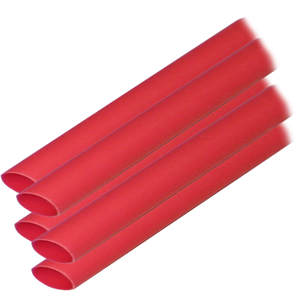 Ancor Adhesive Lined Heat Shrink Tubing (ALT) - 3/8" x 12" - 5-Pack - Red 304624 — Quality Boat Parts