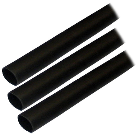 Ancor Adhesive Lined Heat Shrink Tubing (ALT) - 1/2" x 3" - 3-Pack - Black 305103 — Quality Boat Parts