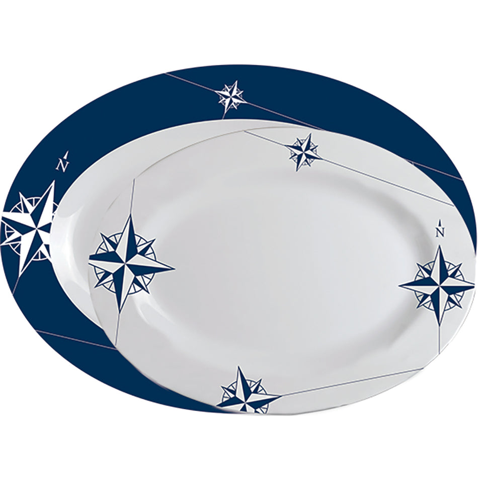 Marine Business Melamine Oval Serving Platters Set - NORTHWIND - Set of 2 15009 — Quality Boat Parts