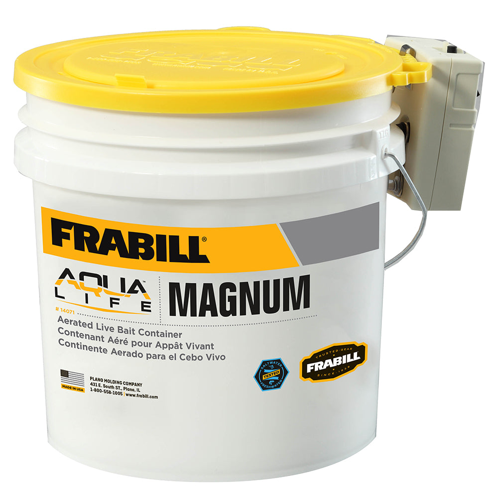 Frabill Magnum Bucket - 4.25 Gallons w/Aerator 14071 — Quality Boat Parts