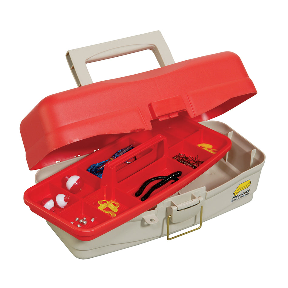 Plano Take Me Fishing™ Tackle Kit Box - Red/Beige 500000 — Quality Boat Parts