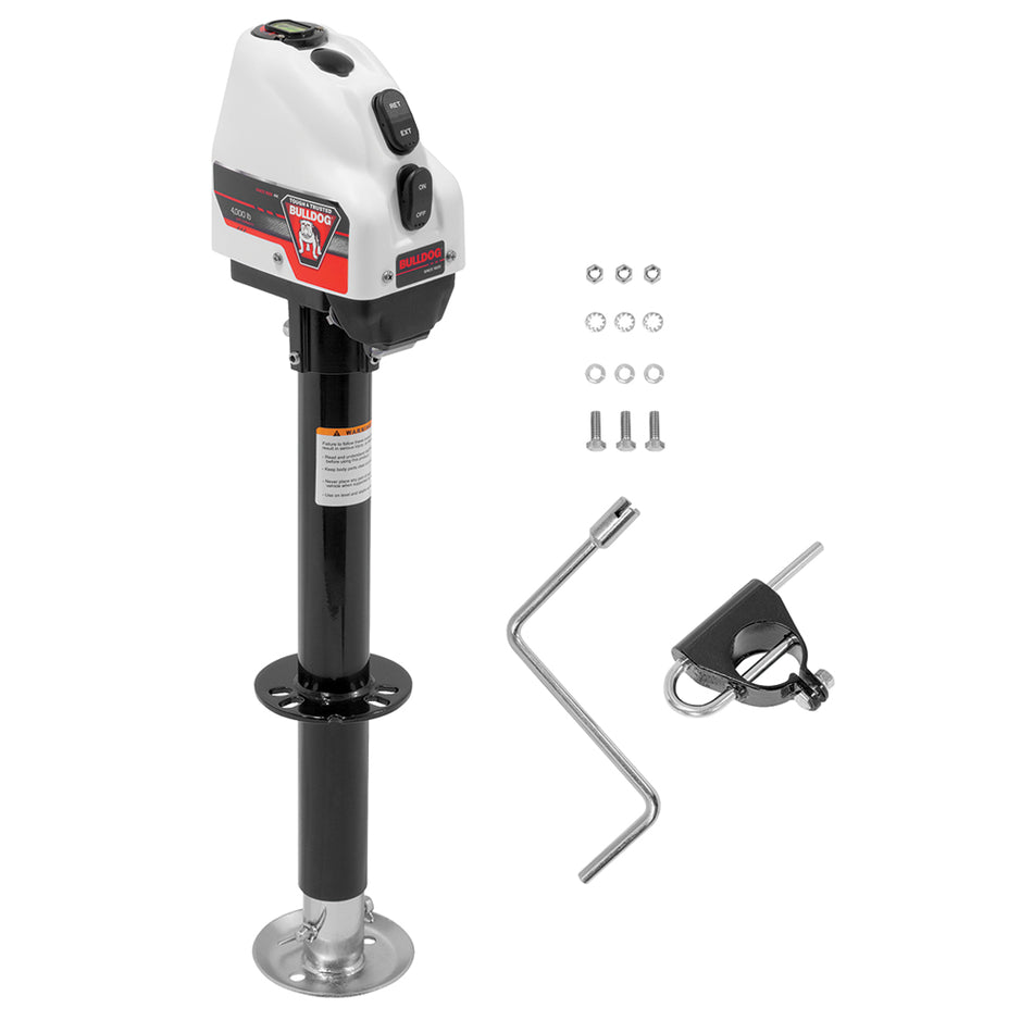Bulldog 4,000lbs Powered A-Frame Jack - White Case 500200 — Quality Boat Parts