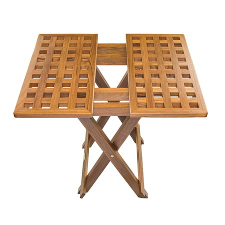 Whitecap Teak Grate Top Fold-Away Table 60030 — Quality Boat Parts