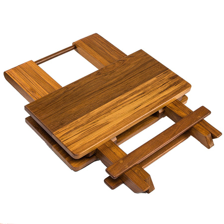 Whitecap Teak Solid Top Fold Away Table 60031 — Quality Boat Parts