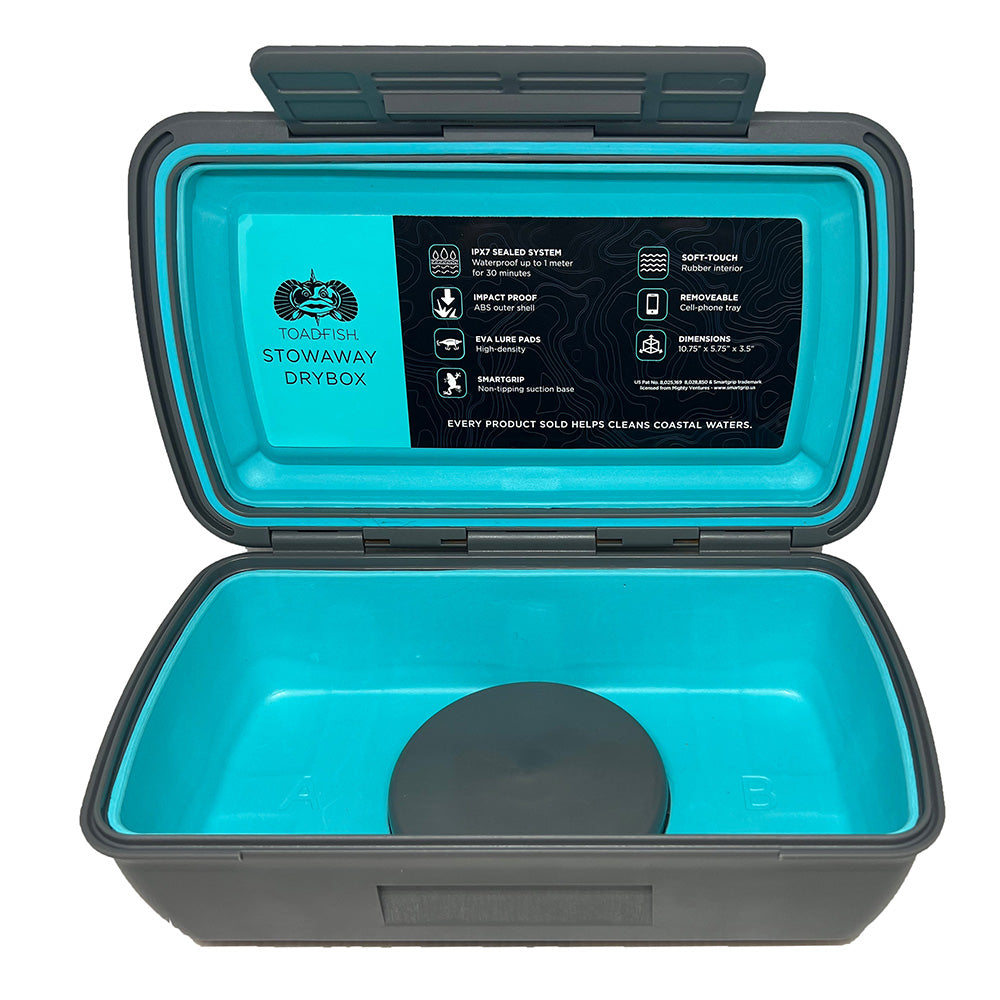 Toadfish Stowaway Dry Box w/Smart Grip & Cell Phone Tray Insert 1139 — Quality Boat Parts
