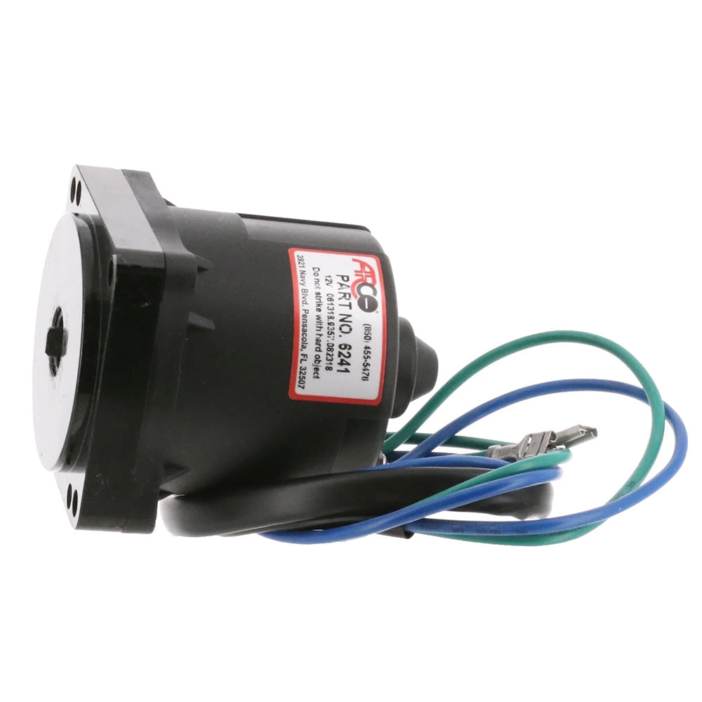 ARCO Marine Replacement Johnson/Evinrude Tilt Trim Motor - 2-Wire, 4 Bolt, Flat Blade Shaft 6241 — Quality Boat Parts