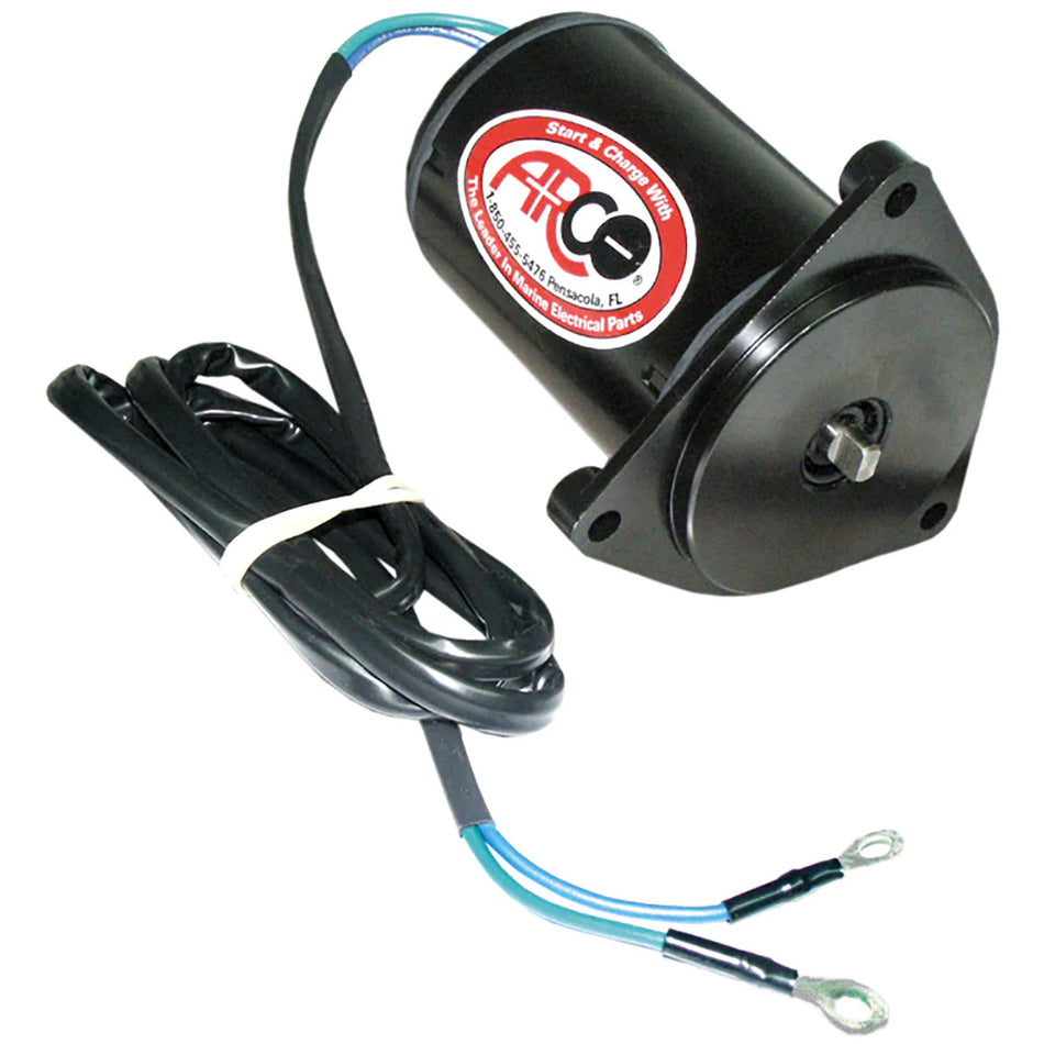 ARCO Marine Replacement Outboard Tilt Trim Motor - Yamaha, 2-Wire, 3 Bolt, Flat Blade 6260 — Quality Boat Parts