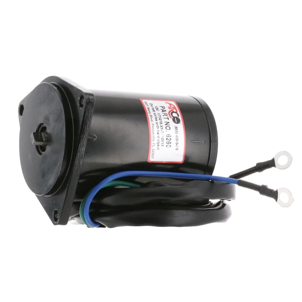 ARCO Marine Replacement Outboard Tilt Trim Motor - Yamaha, 2-Wire, 3 Bolt, Flat Blade 6260 — Quality Boat Parts