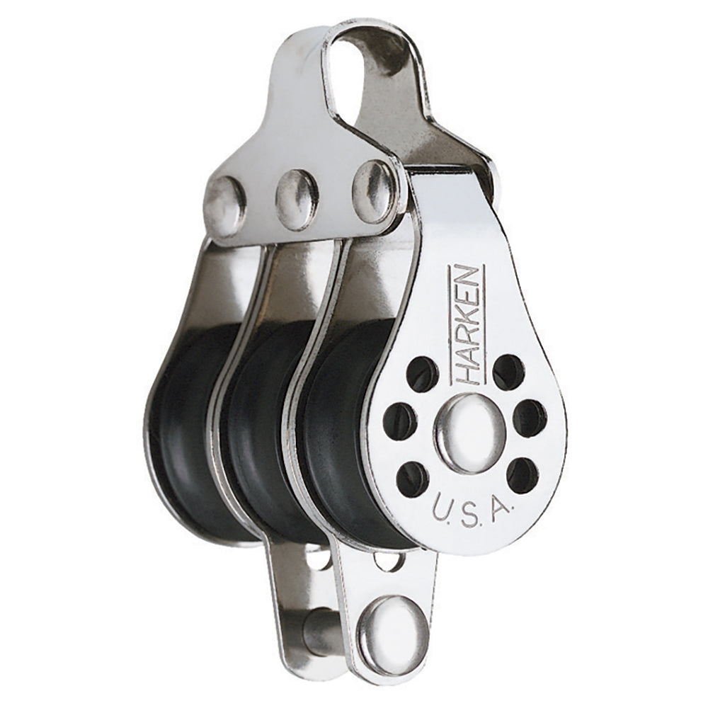 Harken 22mm Triple Micro Block w/Becket 229 — Quality Boat Parts