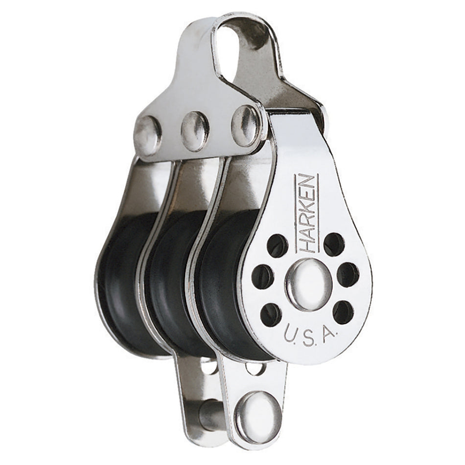 Harken 22mm Triple Micro Block w/Becket 229 — Quality Boat Parts