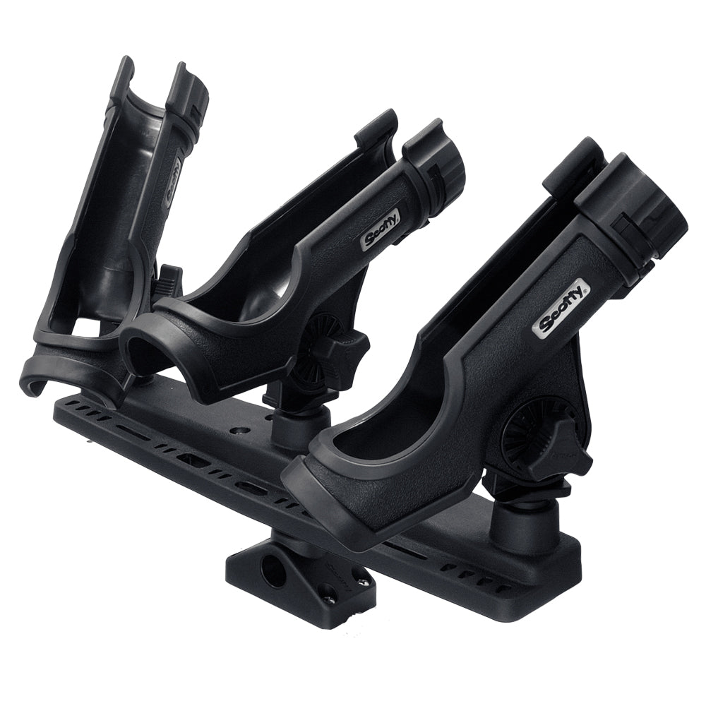 Scotty Triple Rod Holder w/3 230 Power Lock Rod Holders 256 — Quality Boat Parts