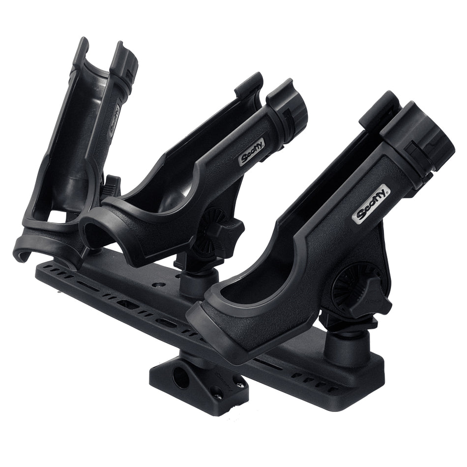 Scotty Triple Rod Holder w/3 230 Power Lock Rod Holders 256 — Quality Boat Parts