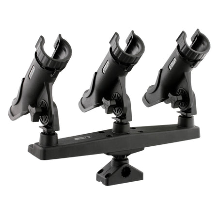 Scotty Triple Rod Holder w/3 230 Power Lock Rod Holders 256 — Quality Boat Parts