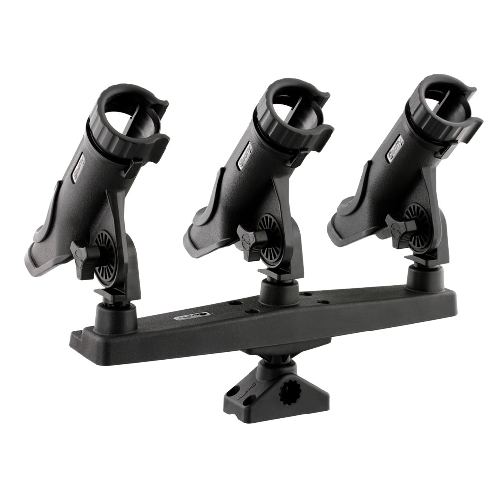 Scotty Triple Rod Holder w/3 230 Power Lock Rod Holders 256 — Quality Boat Parts