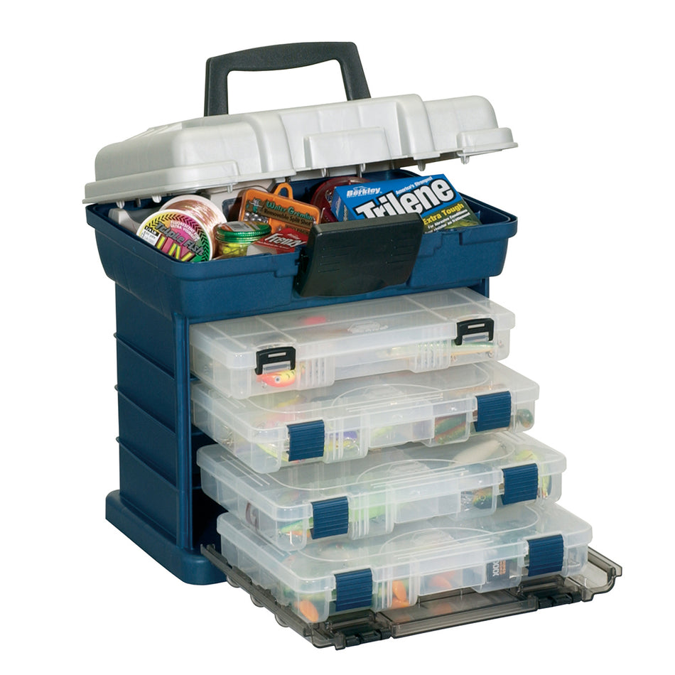 Plano 4-BY™ 3600 StowAway® Rack System - Blue/Silver 136400 — Quality Boat Parts
