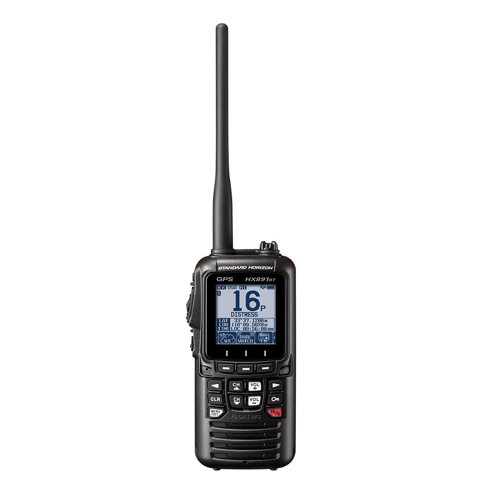 Standard HX891BTBK Handheld VHF 6W Class H DSC GPS Bluetooth FM Receiver HX891BTBK — Quality Boat Parts