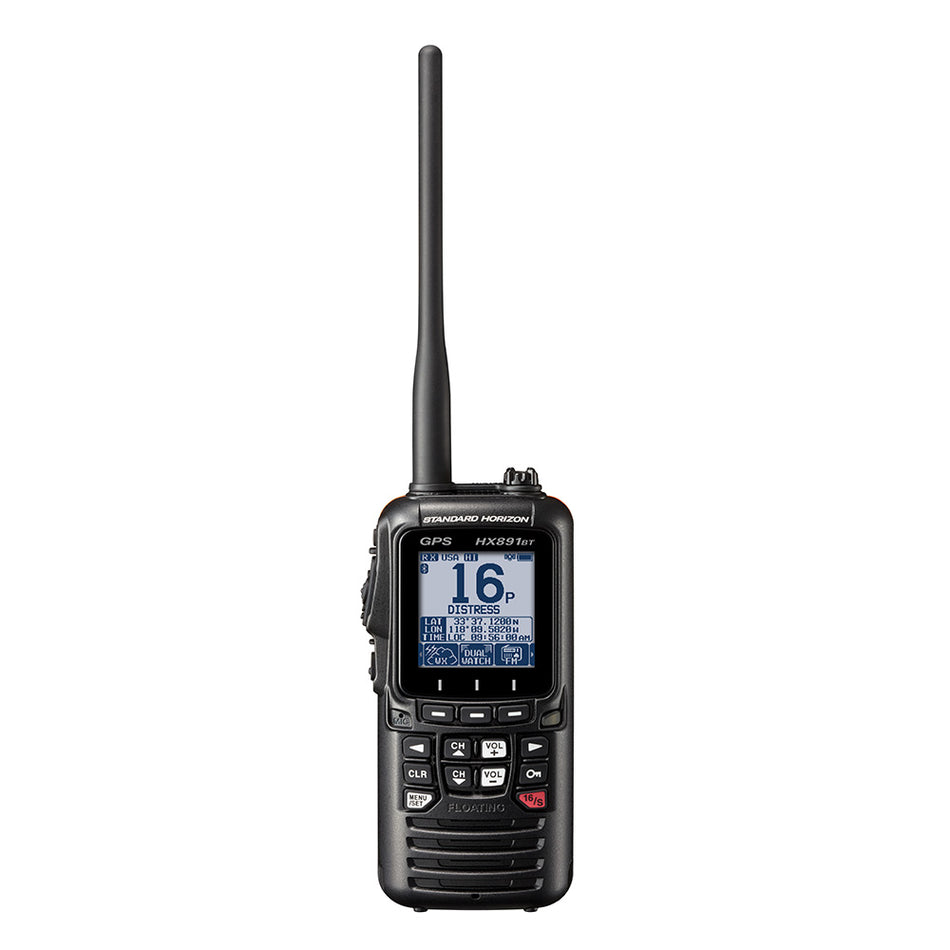 Standard HX891BTBK Handheld VHF 6W Class H DSC GPS Bluetooth FM Receiver HX891BTBK — Quality Boat Parts