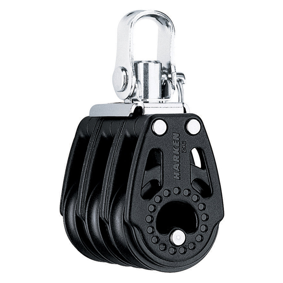 Harken 29mm Triple Carbo Air Block w/Swivel 344 — Quality Boat Parts