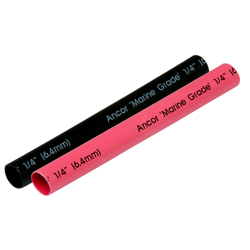 Ancor Heat Shrink Tubing 1/4" x 3" - Black & Red Combo 303602 — Quality Boat Parts