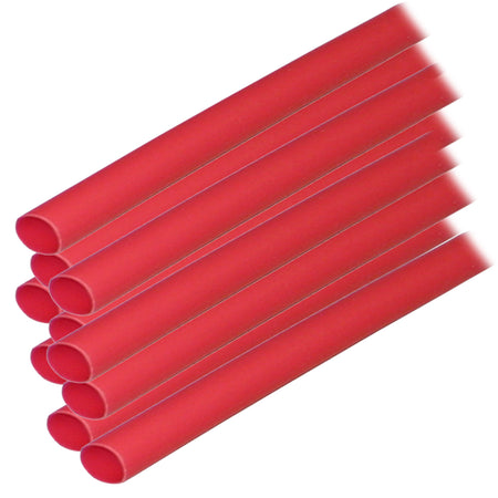 Ancor Adhesive Lined Heat Shrink Tubing (ALT) - 1/4" x 12" - 10-Pack - Red 303624 — Quality Boat Parts