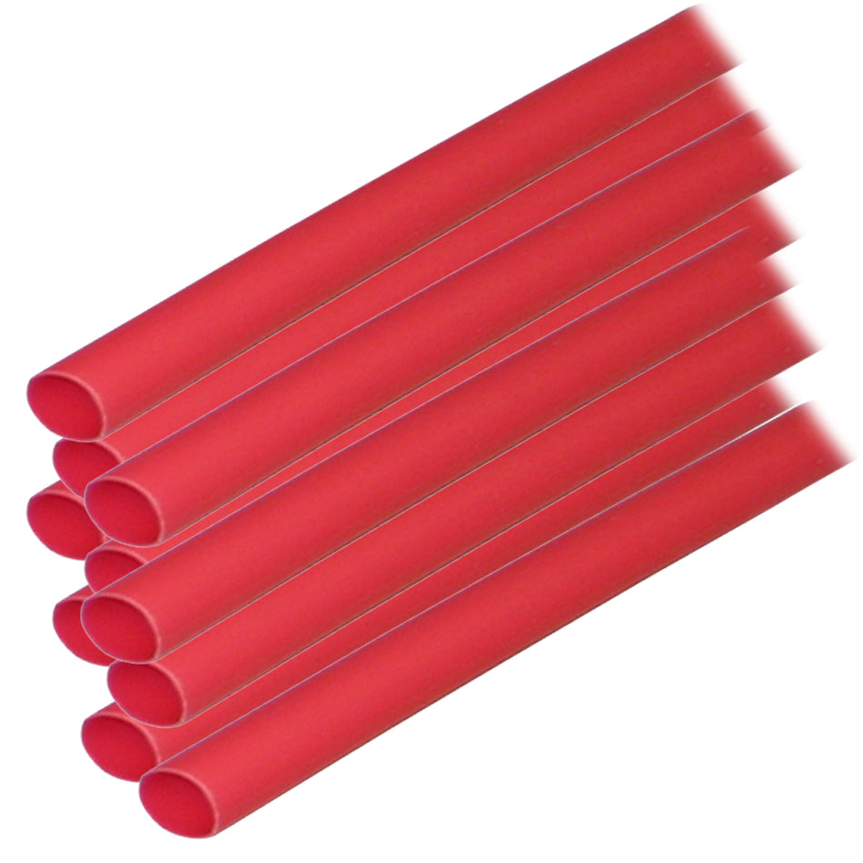Ancor Adhesive Lined Heat Shrink Tubing (ALT) - 1/4" x 12" - 10-Pack - Red 303624 — Quality Boat Parts